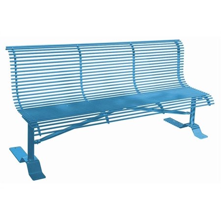 72 in. Steel Rod Bench (Black)