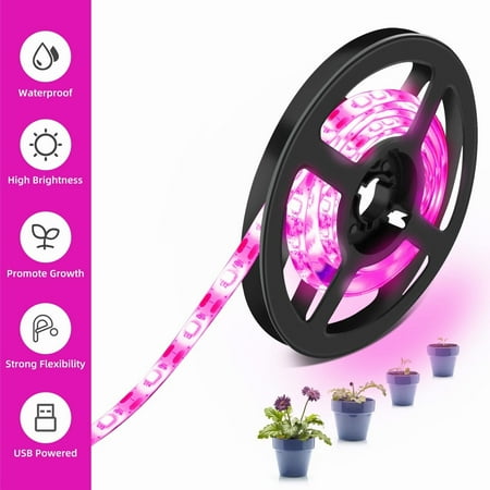 Elegant Choise 9.8ft LED Grow Lights Strip for Indoor Plant Full Spectrum Waterproof USB Powered
Elegant Choise 9.8ft LED Grow Lights Strip for Indoor Plant Full Spectrum Waterproof USB Powered