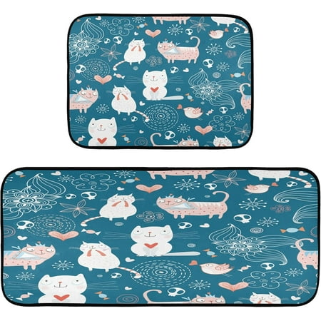 Dreamtimes Cute Cats 2 Pieces Kitchen Rug Cushioned Anti-Fatigue Kitchen Rugs Set for Home Office Laundry 19.7 x 27.6 +19.7 x 47.2
Dreamtimes Cute Cats 2 Pieces Kitchen Rug Cushioned Anti-Fatigue Kitchen Rugs Set for Home Office Laundry 19.7 x 27.6 +19.7 x 47.2