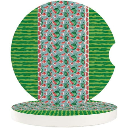 ZHANZZK Summer Watermelon Fruit Stripes Texture Set of 6 Car Coaster for Drinks Absorbent Ceramic Stone Coasters Cup Mat with Cork Base for Home Kitchen Room Coffee Table Bar Decor
ZHANZZK Summer Watermelon Fruit Stripes Texture Set of 6 Car Coaster for Drinks Absorbent Ceramic Stone Coasters Cup Mat with Cork Base for Home Kitchen Room Coffee Table Bar Decor