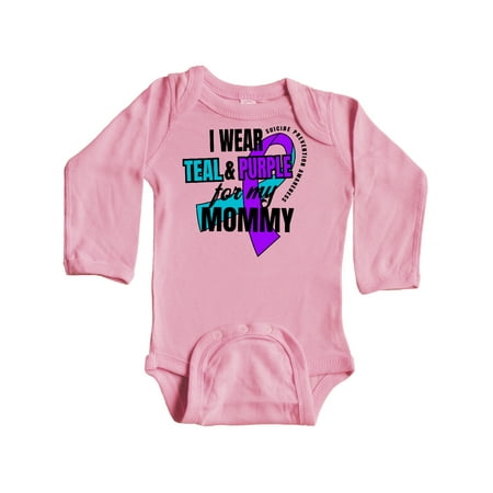Inktastic Suicide Prevention I Wear Teal and Purple for My Mommy Gift Baby Boy or Baby Girl Long Sleeve Bodysuit
Inktastic Suicide Prevention I Wear Teal and Purple for My Mommy Gift Baby Boy or Baby Girl Long Sleeve Bodysuit