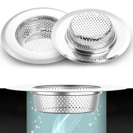 Retrok 2 Pack Stainless Steel Kitchen Sink Drain Strainer Rust Free Anti-Clogging Food Catcher Basket Sink Strainers with Large Wide Rim 4.5in Diameter
Retrok 2 Pack Stainless Steel Kitchen Sink Drain Strainer Rust Free Anti-Clogging Food Catcher Basket Sink Strainers with Large Wide Rim 4.5in Diameter