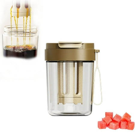 COFEST Portable Summer Sports Water Cup with Filter Lightweight Filtered Straw Cup for Travel Sturdy Plastic Drinking Cup for Hiking Multi-Functional Tea and Water Cup for Outdoors Brown
COFEST Portable Summer Sports Water Cup with Filter Lightweight Filtered Straw Cup for Travel Sturdy Plastic Drinking Cup for Hiking Multi-Functional Tea and Water Cup for Outdoors Brown
