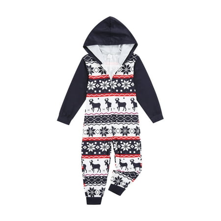 Sunisery Christmas Family Parent-child Hooded Jumpsuit Zipper Long One-piece Pajamas
Sunisery Christmas Family Parent-child Hooded Jumpsuit Zipper Long One-piece Pajamas