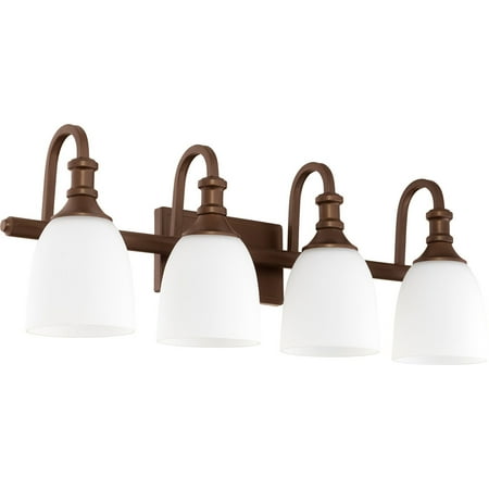 Bathroom Vanity 4 Light With Oiled Bronze Finish Medium Base Bulbs 28 inch 400 Watts
Bathroom Vanity 4 Light With Oiled Bronze Finish Medium Base Bulbs 28 inch 400 Watts