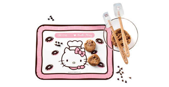 Silicone Zone Hello Kitty, Mini Spoonula n Spatula Set, Transparent
