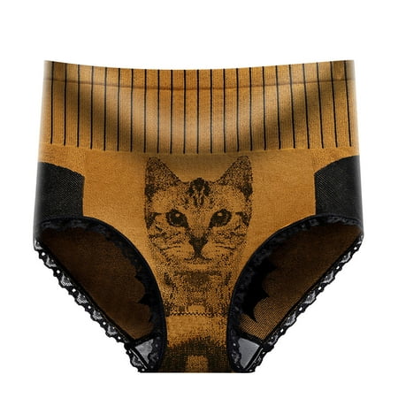 Cptfadh Underwear For Women Pajamas Womens Clothes High Waist Abdominal Panties Cat Print Comfortable Women Panties
Cptfadh Underwear For Women Pajamas Womens Clothes High Waist Abdominal Panties Cat Print Comfortable Women Panties