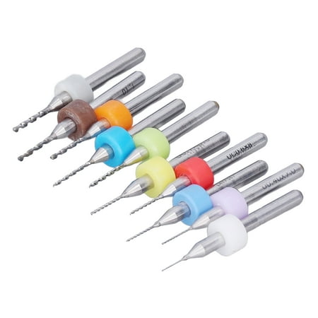 Octpeak Micro Drill Bit Set PCB Color Drill Bit 10Pcs Mini Drill Bit Fast Drilling High Wear Resistance High Toughness Tungsten Carbide Macro Drill Bits For Industry
Octpeak Micro Drill Bit Set PCB Color Drill Bit 10Pcs Mini Drill Bit Fast Drilling High Wear Resistance High Toughness Tungsten Carbide Macro Drill Bits For Industry