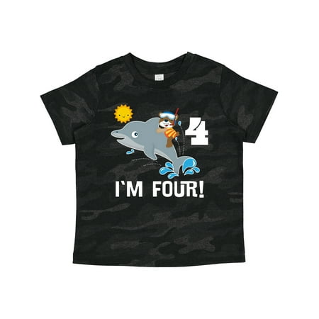 Inktastic 4th Birthday Party Dolphin 4 Year Old Gift Toddler Boy or Toddler Girl T-Shirt
Inktastic 4th Birthday Party Dolphin 4 Year Old Gift Toddler Boy or Toddler Girl T-Shirt