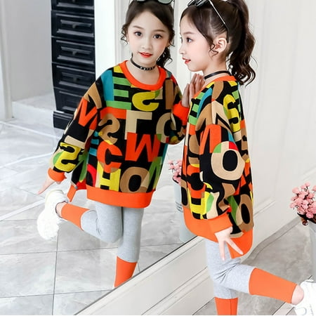 Juebong Kids Sets Clearance Children Kids Girls Winter Warm Girls Letter Hoodie + Soild Leggings Set Clothes
Juebong Kids Sets Clearance Children Kids Girls Winter Warm Girls Letter Hoodie + Soild Leggings Set Clothes
