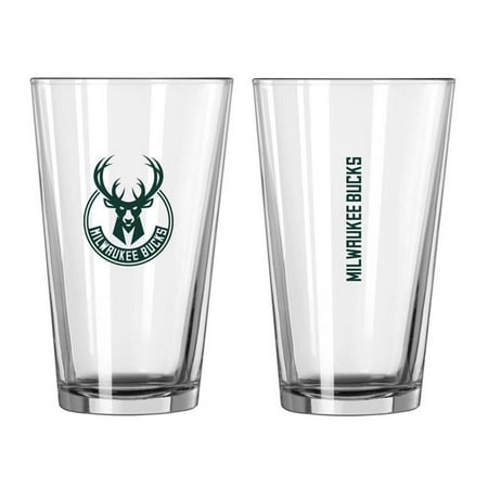 Logo Chair 716-G16P-1 16 oz NBA Milwaukee Bucks Gameday Pint Glass