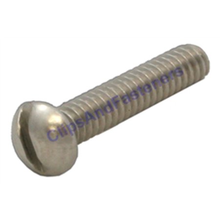AMZ Clips And Fasteners 50 1/4-20 X 3/4 Slotted Rd Hd Mach Screw 18-8 Stainless
AMZ Clips And Fasteners 50 1/4-20 X 3/4 Slotted Rd Hd Mach Screw 18-8 Stainless
