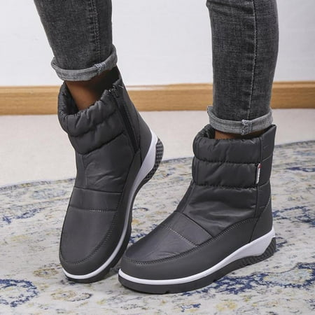 Tdoqot Womens Snow Boots- Chunky Heel Warm Christmas Gifts Flats Women s Ankle Boots Gray 38
Tdoqot Womens Snow Boots- Chunky Heel Warm Christmas Gifts Flats Women s Ankle Boots Gray 38
