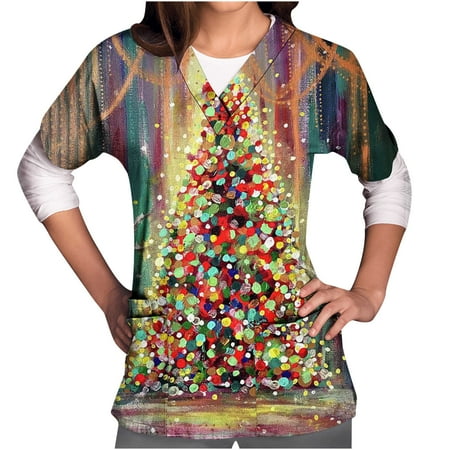 Christmas Scrub Top for Women Trendy Xmas Graphic Print Regular Loose Crew Neck Long Sleeve Shirt Vintge Streetwear Sweatshirt
Christmas Scrub Top for Women Trendy Xmas Graphic Print Regular Loose Crew Neck Long Sleeve Shirt Vintge Streetwear Sweatshirt