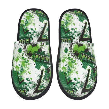 Honeii Football 7 print Slippers Memory Foam House Bedroom Slippers for Women and Men Fuzzy Plush Comfy Faux Fur Lined Slide Shoes-Medium
Honeii Football 7 print Slippers Memory Foam House Bedroom Slippers for Women and Men Fuzzy Plush Comfy Faux Fur Lined Slide Shoes-Medium
