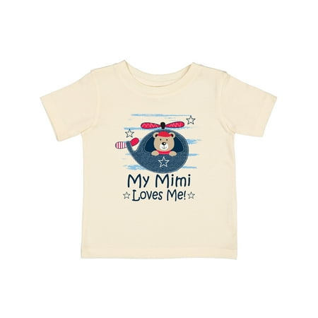 Inktastic Mimi Loves Me Grandson Boy Bear Gift Baby Boy T-Shirt
