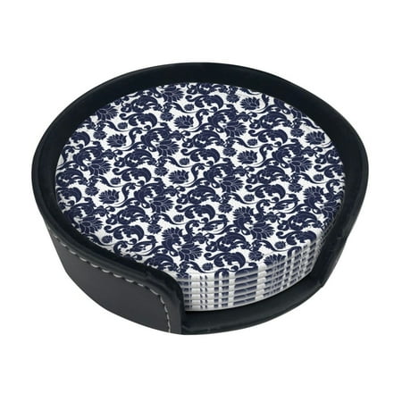 Round Pu Leather Coaster Elegant Floral Theme Background Heat - Resistant Beverage Cup Mat-Fancy Decor For Kitchen Office Dining Room Table - Drink Protector 6-Slice
Round Pu Leather Coaster Elegant Floral Theme Background Heat - Resistant Beverage Cup Mat-Fancy Decor For Kitchen Office Dining Room Table - Drink Protector 6-Slice
