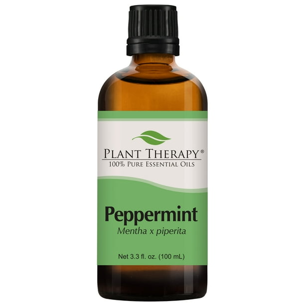 Plant Therapy Peppermint Essential Oil | 100% Pure, Undiluted, Natural Aromatherapy, Therapeutic Grade | 100 mL (3.3 oz)