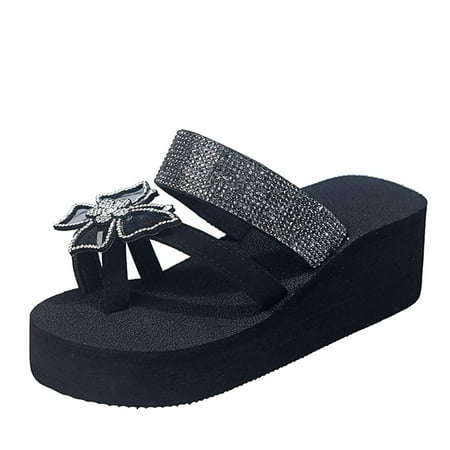 Women s Slip On Wedge Sandals Clip-Toe Casual Chunky Platform Sandals Rhinestones Summer Casual Flip Flops
Women s Slip On Wedge Sandals Clip-Toe Casual Chunky Platform Sandals Rhinestones Summer Casual Flip Flops