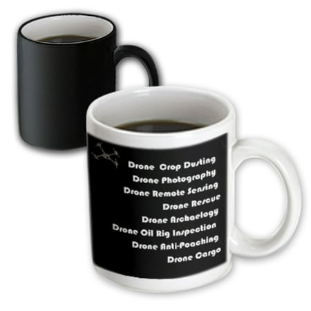 3dRose Black and White Drone with Different types of drones - Magic Transforming Mug 11-ounce
3dRose Black and White Drone with Different types of drones - Magic Transforming Mug 11-ounce