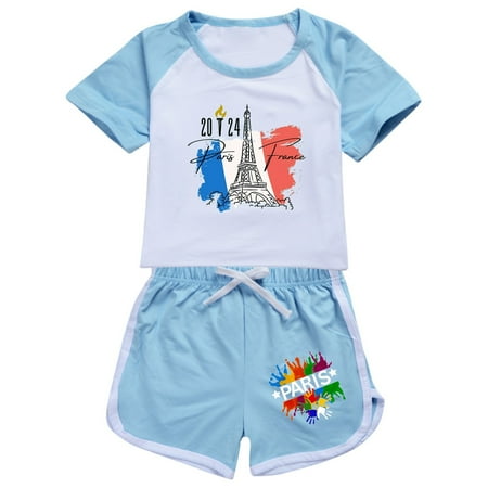 QBGSAY Little Child Outfits Sets Summer Children Kid Boys Girls Soft Short Sleeve T Shirt Blouse Top And Shorts Casual Two Piece Outfit Set Kids Clothing
QBGSAY Little Child Outfits Sets Summer Children Kid Boys Girls Soft Short Sleeve T Shirt Blouse Top And Shorts Casual Two Piece Outfit Set Kids Clothing