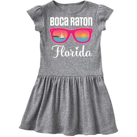 Inktastic Boca Raton Florida Vacation Gift Toddler Girl Dress