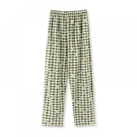 Xmarks Women Plaid Pajama Pants Sleepwear Stretch Bottoms Cotton Lounge Green Flower Tag L/US M
Xmarks Women Plaid Pajama Pants Sleepwear Stretch Bottoms Cotton Lounge Green Flower Tag L/US M