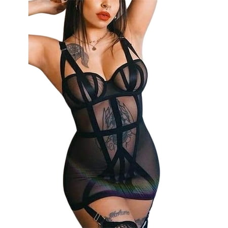 Amuver Lady s One-piece Body Shaping Underwear Solid Color Sleeveless Transparent Dress Thong
Amuver Lady s One-piece Body Shaping Underwear Solid Color Sleeveless Transparent Dress Thong