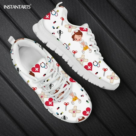 Flats Shoes Women 2021 Cute Hospital Nurse Pattern Ladies Shoes Lace Up Mesh Sneaker Light Nursing Shoe Female Summer Zapatos
Flats Shoes Women 2021 Cute Hospital Nurse Pattern Ladies Shoes Lace Up Mesh Sneaker Light Nursing Shoe Female Summer Zapatos