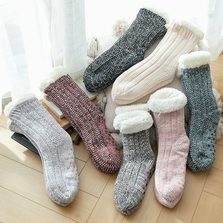 Plush Slipper Socks Women - Colorful Warm Fuzzy Crew Socks Cozy Soft for Winter Indoor
Plush Slipper Socks Women - Colorful Warm Fuzzy Crew Socks Cozy Soft for Winter Indoor