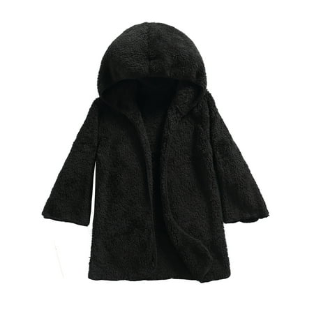 Frobukio Toddler Kids Boys Girls Plush Hooded Jacket Coat Outwear Warm Autumn Winter Middle Length Clothes Black 4-5 Years
Frobukio Toddler Kids Boys Girls Plush Hooded Jacket Coat Outwear Warm Autumn Winter Middle Length Clothes Black 4-5 Years