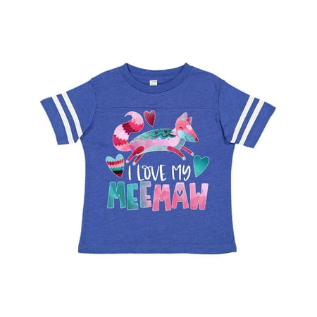 Inktastic I Love My Meemaw Pink and Blue Fox with Hearts Gift Toddler Boy or Toddler Girl T-Shirt
Inktastic I Love My Meemaw Pink and Blue Fox with Hearts Gift Toddler Boy or Toddler Girl T-Shirt