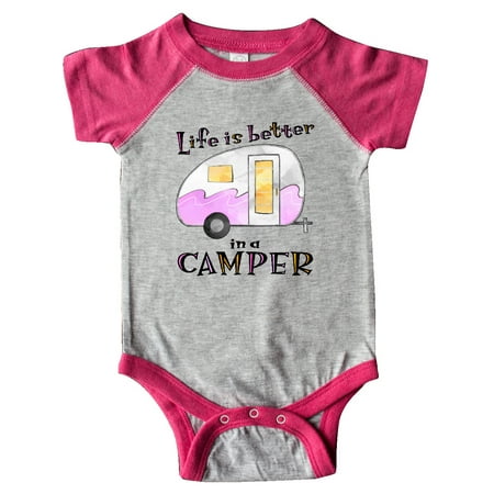 Inktastic Life is Better in a Camper Pink and Yellow Gift Baby Boy or Baby Girl Bodysuit
Inktastic Life is Better in a Camper Pink and Yellow Gift Baby Boy or Baby Girl Bodysuit