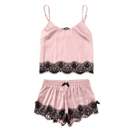 FOCUSNORM Womens Pajama Sets Lace Trim Vest Shorts Two-Piece Sleepwear Homewear Nightwear
FOCUSNORM Womens Pajama Sets Lace Trim Vest Shorts Two-Piece Sleepwear Homewear Nightwear