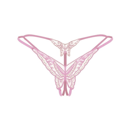 Women Lace G-string with Butterfly Center and Sequins Sexy Lingerie Thong Underpants
Women Lace G-string with Butterfly Center and Sequins Sexy Lingerie Thong Underpants