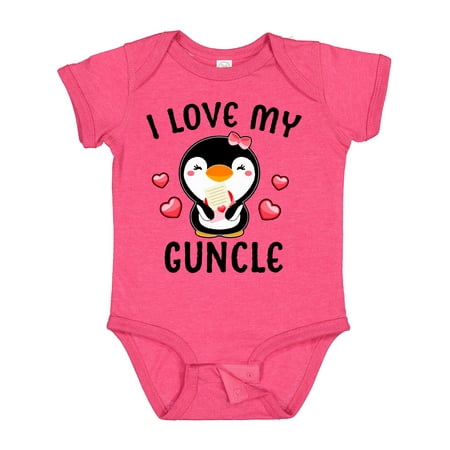 Inktastic I Love My Guncle with Cute Penguin and Hearts Gift Baby Girl Bodysuit
Inktastic I Love My Guncle with Cute Penguin and Hearts Gift Baby Girl Bodysuit