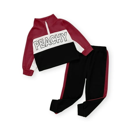 NZRVAWS 4T Toddler Baby Boys Clothes Letter Print Splice Long Sleeve Top + Pants 2Pcs Outfits Set 4-5T
NZRVAWS 4T Toddler Baby Boys Clothes Letter Print Splice Long Sleeve Top + Pants 2Pcs Outfits Set 4-5T