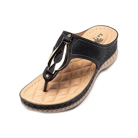 Woobling Womens Flip-flops Summer Thongs Slip On Sandals Indoor Outdoor Casual Shoes Fashion Slide Slippers Beach Lightweight Black 5
Woobling Womens Flip-flops Summer Thongs Slip On Sandals Indoor Outdoor Casual Shoes Fashion Slide Slippers Beach Lightweight Black 5