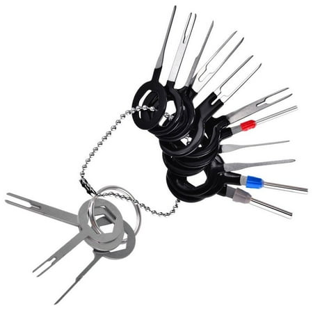 14pcs Auto Terminals Removal Key Tool Set | Car Electrical Wiring Crimp Connector Puller Release Pin Kit (Silver)
14pcs Auto Terminals Removal Key Tool Set | Car Electrical Wiring Crimp Connector Puller Release Pin Kit (Silver)