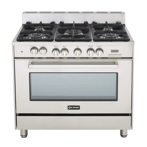Verona VEFSGE365N 36" Wide 4.0 Cu. Ft. Capacity Free Standing Dual Fuel Range