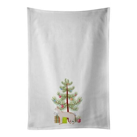 28 x 19 in. Unisex Colorpoint Shorthair No.3 Cat Merry Christmas White Dish Towels Kitchen Towel - Set of 2
28 x 19 in. Unisex Colorpoint Shorthair No.3 Cat Merry Christmas White Dish Towels Kitchen Towel - Set of 2