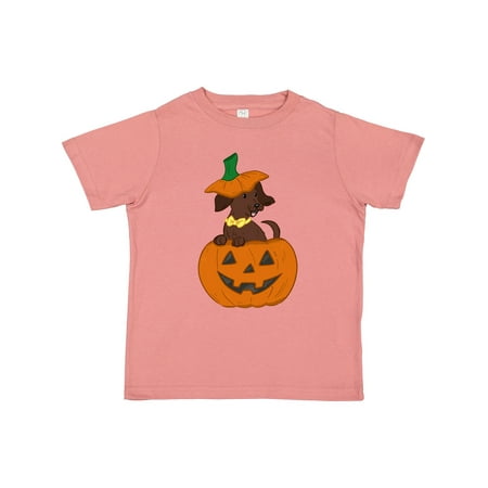 Inktastic Halloween Dachshund Pumpkin Gift Toddler Boy or Toddler Girl T-Shirt