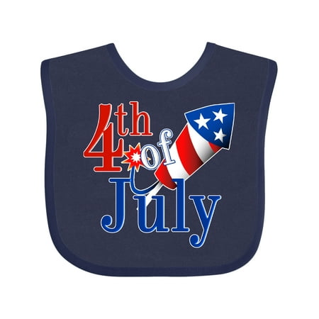 Inktastic 4th of July-firecracker Gift Baby Boy or Baby Girl Bib