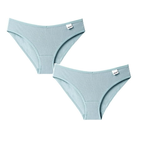 Womens Underwear Brief Lingerie Bikini Thongs Panties2PC