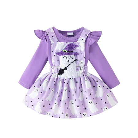 Toddler Girl Outfit Set Girls Long Sleeve Romper Bodysuits Cartoon Pumpkin Embroider Suspenders Skirts Outfits Girls 2 Piece Outfits 12-18 Months Purple
Toddler Girl Outfit Set Girls Long Sleeve Romper Bodysuits Cartoon Pumpkin Embroider Suspenders Skirts Outfits Girls 2 Piece Outfits 12-18 Months Purple