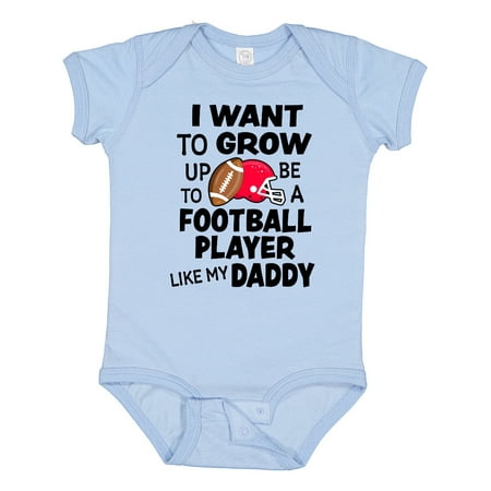 Inktastic I Want to Grow Up to Be a Football Player Like My Daddy Gift Baby Boy or Baby Girl Bodysuit
Inktastic I Want to Grow Up to Be a Football Player Like My Daddy Gift Baby Boy or Baby Girl Bodysuit