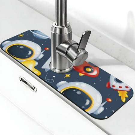 Coaee Astronaut And Space for Kitchen Sink Splash Guard Sink Faucet Mat Splash Guard Sink Mat (15 x 5.5 )
Coaee Astronaut And Space for Kitchen Sink Splash Guard Sink Faucet Mat Splash Guard Sink Mat (15 x 5.5 )