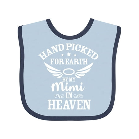 Inktastic Handpicked for Earth By My Mimi in Heaven with Angel Wings Gift Baby Boy or Baby Girl Bib
Inktastic Handpicked for Earth By My Mimi in Heaven with Angel Wings Gift Baby Boy or Baby Girl Bib