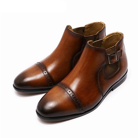 Boys Vintage Elegant Hollow Leather Boots Non-slip Durable Buckle Slip-on Ankle High Dress Shoes For Party Wedding Performance Special Occassion
Boys Vintage Elegant Hollow Leather Boots Non-slip Durable Buckle Slip-on Ankle High Dress Shoes For Party Wedding Performance Special Occassion