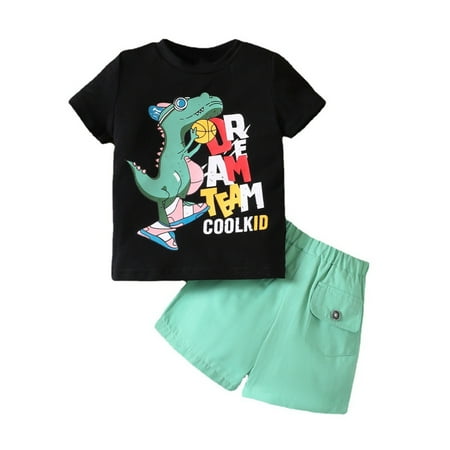 Kids Toddler Baby Girls Summer Clothes Spring Summer Print Dinosaur Cotton Short Sleeve Tshirt Shorts Outfits Clothes Kids Clothes
Kids Toddler Baby Girls Summer Clothes Spring Summer Print Dinosaur Cotton Short Sleeve Tshirt Shorts Outfits Clothes Kids Clothes